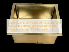 Évier de cuisine Machine 304 en acier inoxydable avec grande capacité et conception multifonctionnelle pour les besoins de la cuisine moderne