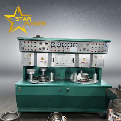 Bon prix Dual-Station Aluminum Brazing Machine for Cookware 580-620°C 0.3-3 MPa en ligne