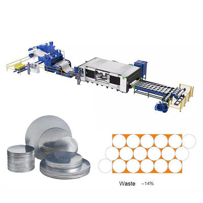 Bon prix Ligne de poinçon automatique de plat de feuille de bobine d'acier inoxydable de zigzag cercle masquant le conducteur automatique en ligne