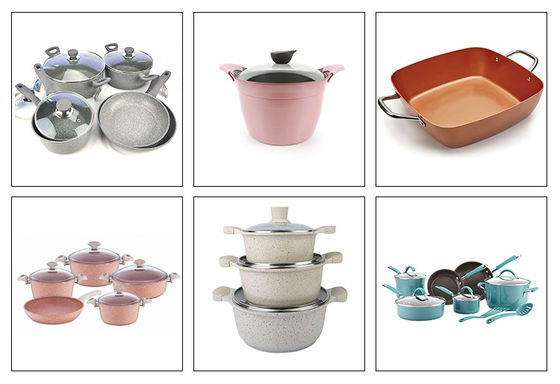 Chaîne de production en aluminium de Ustensiles de cuisine de casserole de pot de moulage mécanique sous pression chaîne de production de pulvérisation forgée de revêtement de Ustensiles de cuisine