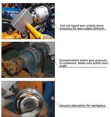 Machine de polissage de polissage de vibration de réservoir de pot de miroir de couvercle d'acier inoxydable en métal de table rotatoire