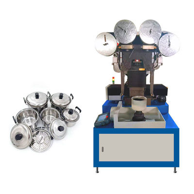 Machine de polonais en aluminium automatique de pot pour le ponçage de ceinture de Ustensiles de cuisine