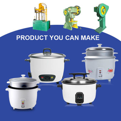 Chaîne de production de cuiseur de riz de tambour hydraulique avec le moteur servo multifonctionnel