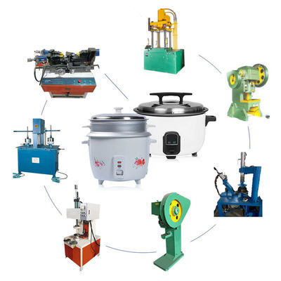 Chaîne de production de cuiseur de riz de tambour hydraulique avec le moteur servo multifonctionnel
