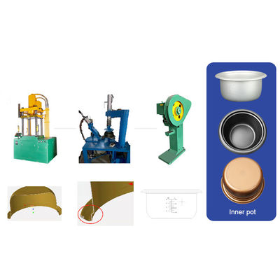 Chaîne de production industrielle de Ustensiles de cuisine, cuiseur de riz de tambour faisant la machine