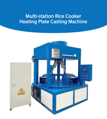 Machine de moulage mécanique sous pression automatique de station multi pour la plaque de chauffage de cuiseur de riz