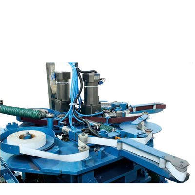 Bon prix Machine de ponçage à polissage automatique en acier métallique à l'intérieur de la machine de ponçage Adsorption sous vide à double tête pour ustensiles de cuisine en ligne
