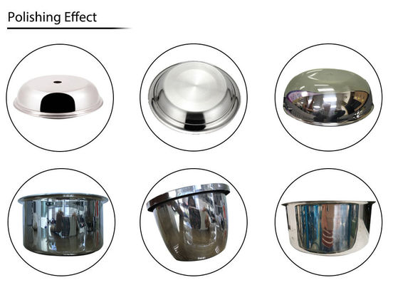 machine automatique CNC de ponçage des ustensiles de cuisine en métal polisseur pour les casseroles en aluminium en acier inoxydable