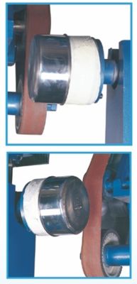 Machine à bande abrasive à double tête de haute qualité Machine de ponçage externe Machine de polissage pour ustensiles métalliques