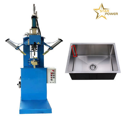 Machine de soudage sur mesure pour évier de cuisine, couture, bords de pressage et coin, machine de pressage à rouleaux pour évier faite à la main