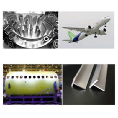Presse hydraulique spéciale pour le pressage à chaud et le formage à l'enfoncement de profilés en aluminium pour l'aviation