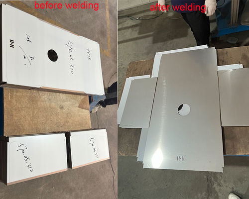 Machine de soudage de panneaux en acier inoxydable robuste pour évier artisanal commercial utilisant la technique de soudage MIG