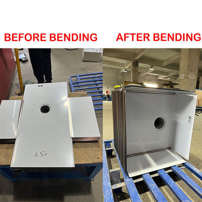 Machine de pliage de tôles d'acier inoxydable à découpe de plasma CNC de précision pour éviers faits à la main haut de gamme