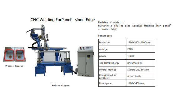 Machine spéciale de soudage à bord interne CNC multiaxe haute performance pour l'industrie