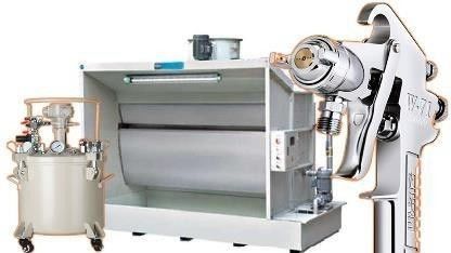 Exquise machine de peinture en poudre en acier inoxydable pour les éviers faits à la main en acier inoxydable