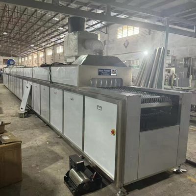 Technologie ultrasonique équipement de nettoyage et de séchage ligne de production bande transporteuse vitesse réglable