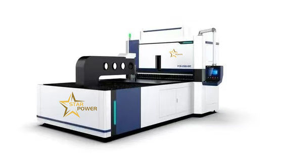 Machine de découpe laser métallique intelligente de haute puissance: haute puissance pour assurer l'efficacité de la coupe Système intelligent rend l'opération plus pratique.