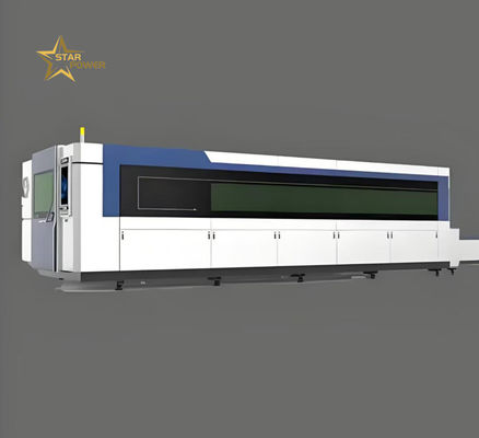 Machine de découpe laser métallique entièrement compatible haute puissance: puissante puissance pour assurer une coupe efficace, adaptée à une variété de matériaux métalliques.