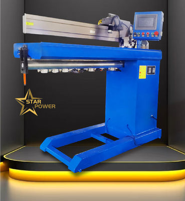 La machine de soudage à couture droite CNC avec fonctionnement réglable et stable est utilisée pour le soudage à l'arrière de différentes coutures droites de tôles métalliques