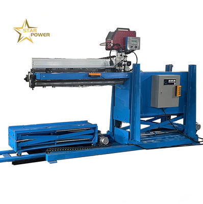 La machine de soudage à couture réglable est utilisée pour le soudage de boutons de toutes sortes de joints de tôles métalliques.