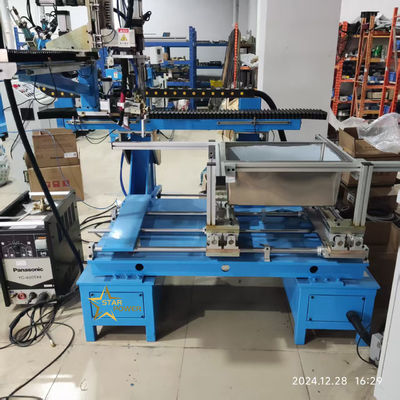 Système CNC avec contrôle de programmation PLC Machine de soudage de surface d'évier en acier inoxydable