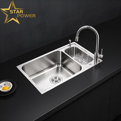 Ensemble de cuisine évier à main en acier inoxydable Single et double fentes personnalisées