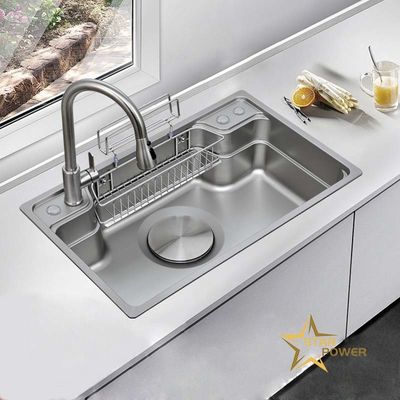 Evier à main de haute qualité réservoir simple et double personnalisé