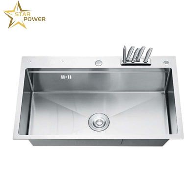 Évier à main personnalisable en acier inoxydable 304 pour cuisines domestiques