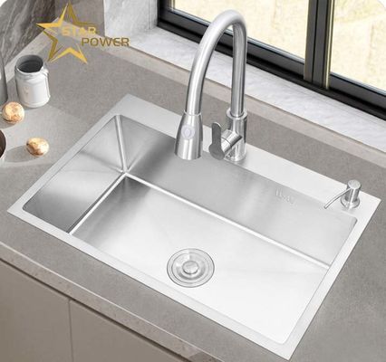 Durable facile à nettoyer évier en acier inoxydable pour les cuisines ménagères
