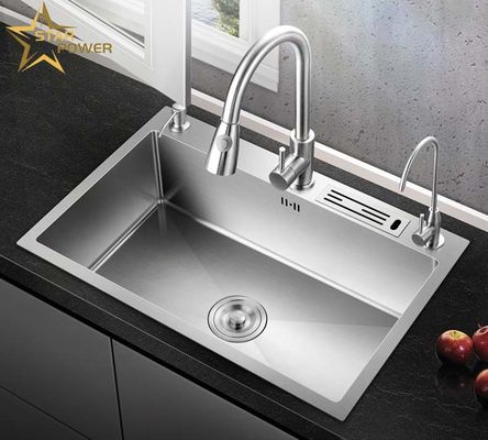 Durable facile à nettoyer évier en acier inoxydable pour les cuisines ménagères