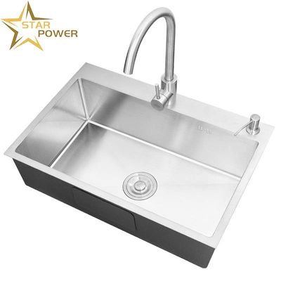 Cuve de cuisine personnalisée Cuve en acier inoxydable artisanale de haute qualité