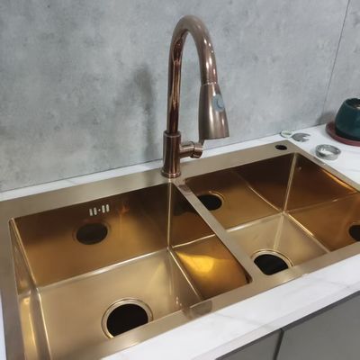 qualité Montage sous-sol et haut-sol Compatible évier de cuisine personnalisable en acier inoxydable pour un usage commercial et domestique Étalon d'acier personnalisé disponible Profondeur de bassin personnalisée disponible Résistant à la rouille et à la corrosion usine