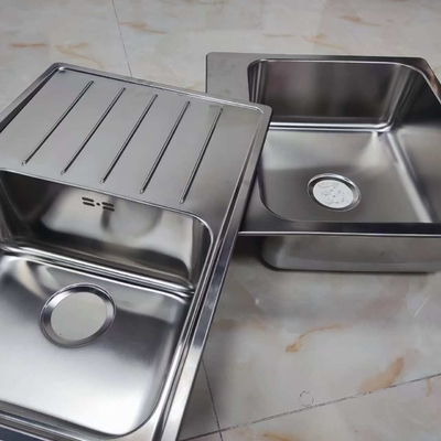 Ensemble d'évier de cuisine étiré en acier inoxydable 304, taille personnalisable