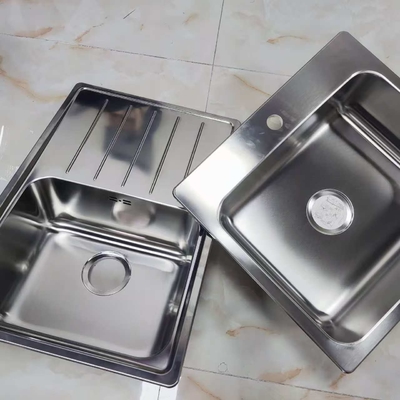 Évier de cuisine en acier inoxydable 304 à deux cuves, encastrable