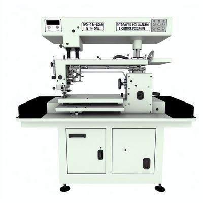 Machine intégrée à sertissage roulé et pressage d'angles deux-en-un