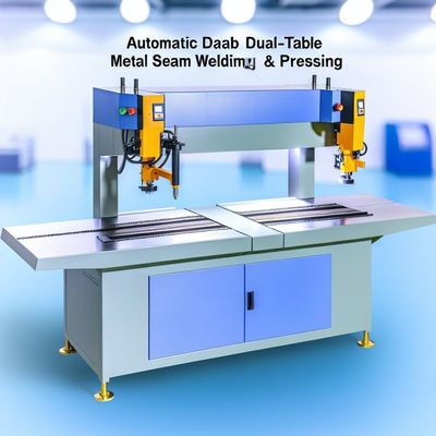 Machines de soudage et de pressage automatiques à double table de couture métallique