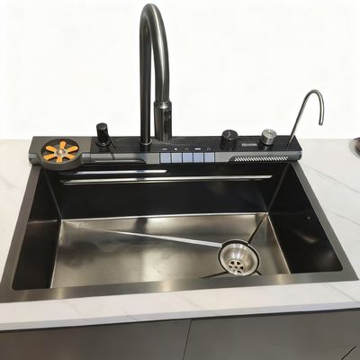 Evier de cuisine multifonctionnel en acier inoxydable haute performance avec taille personnalisable