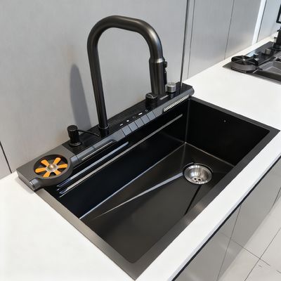 Evier de cuisine multifonctionnel en acier inoxydable haute performance avec taille personnalisable