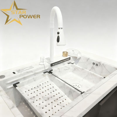 Bon prix Évier de cuisine en acier inoxydable personnalisable avec profondeur de cuve de 250-300 mm et épaisseur de panneau de 1,2-1,5 mm ou 1,8-2,0 mm en ligne