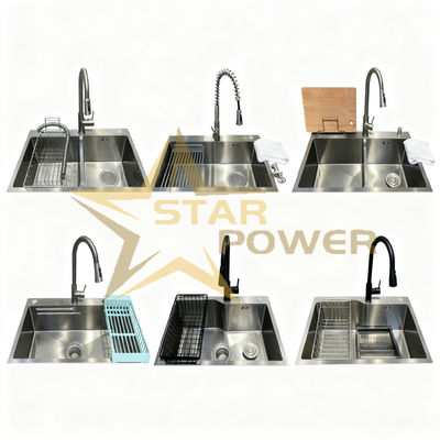 Bon prix Cuisinier en acier inoxydable de qualité personnalisée 304/316 avec finition polie à la main et conception de bol unique en ligne