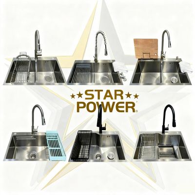 Bon prix Évier de cuisine artisanale revêtu en PVD résistant à la corrosion en acier inoxydable 304/316 avec panneau épaissi en ligne
