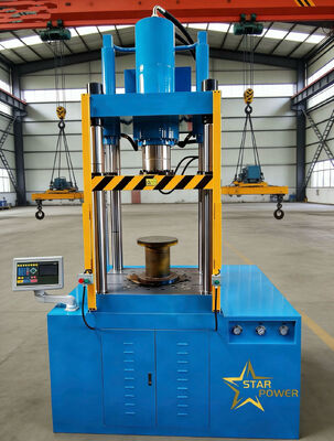 Tracé en profondeur hydraulique à quatre colonnes pour évier en acier inoxydable