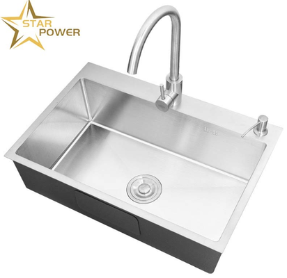 qualité Évier de cuisine en acier inoxydable 304 compatible montage sous plan et montage en surface, grande capacité, 220V pour cuisines modernes | Profondeur de cuve personnalisable | Jauge d'acier personnalisable usine