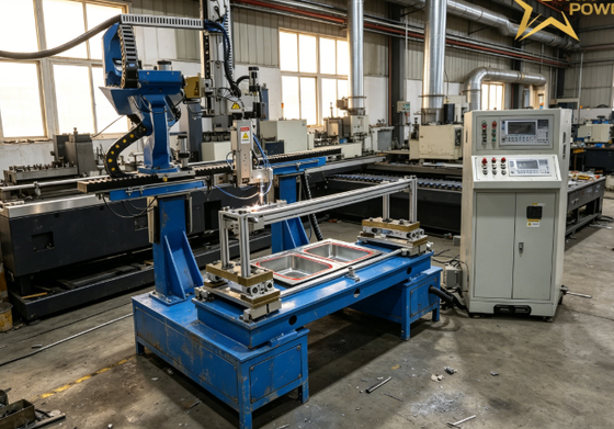 Bon prix Machine automatique de soudage à arc d'argon à quatre côtés contrôlée par CNC équipement de soudage sans couture anti-oxydation pour 304 acier inoxydable cuisine évier ligne de fabrication de masse en ligne