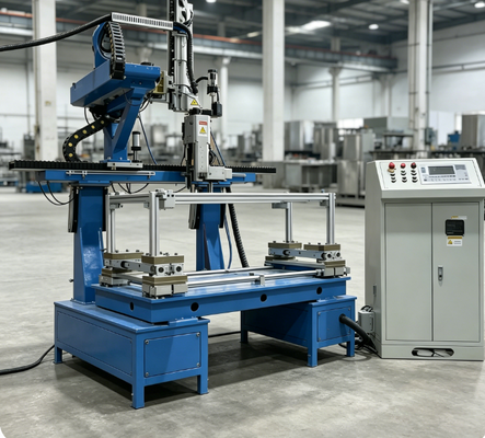 Bon prix Machine de soudage à quatre côtés CNC. Equipement de soudage automatique de haute efficacité à un clic pour la ligne de fabrication en acier inoxydable 304. en ligne