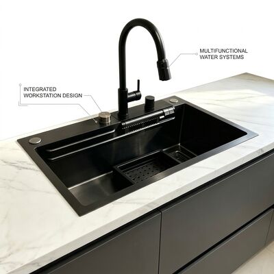 qualité La cuve de cuisine en acier inoxydable SUS304 double cuve cuve de cuisine poli Cuve de cuisine en acier inoxydable 700 mm 10 pouces plus profonde. usine
