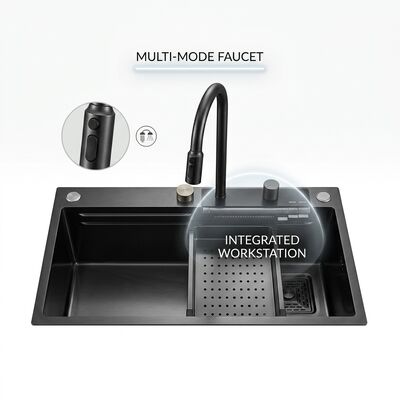 qualité Évier de cuisine à montage supérieur / encastrable en acier inoxydable 304 de qualité alimentaire, évier de cuisine à double cuve, montage supérieur poli, 900 mm, cuve de 250 mm de profondeur | Profondeur de cuve personnalisée disponible | Jauge d'acier personnalisée disponible usine