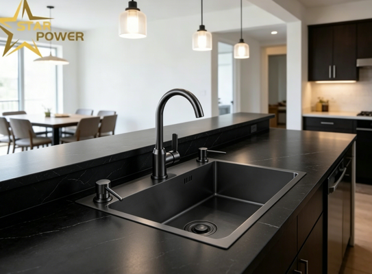 Bon prix 304 Stainless Steel Kitchen Sink with Chrome Plated Finish and 9-Inch Deep Undermount Sink en ligne