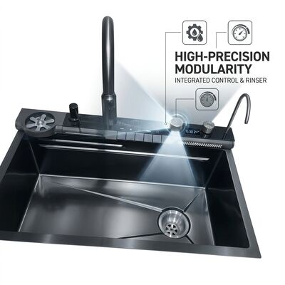 Bon prix 33x22 pouces sous-monté double cuvette évier de cuisine 304 acier inoxydable 18 calibre PVD finition en métal de canon en ligne