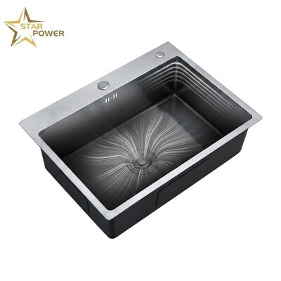 Bon prix 16 Gauge 304 Stainless Steel Double Bowl Kitchen Sink Drop-in 30x18 Inch 9 Inch Deep Basin Brushed Finish en ligne